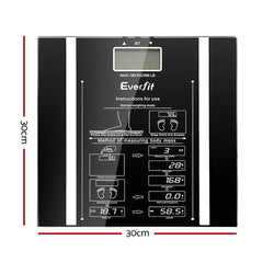 Everfit Bathroom Scales Digital Body Fat Scale 180KG Electronic