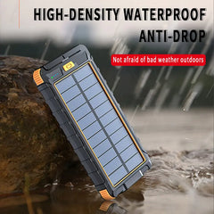 Solar Fast Charging Power Bank Portable 20000mAh Charger Waterproof